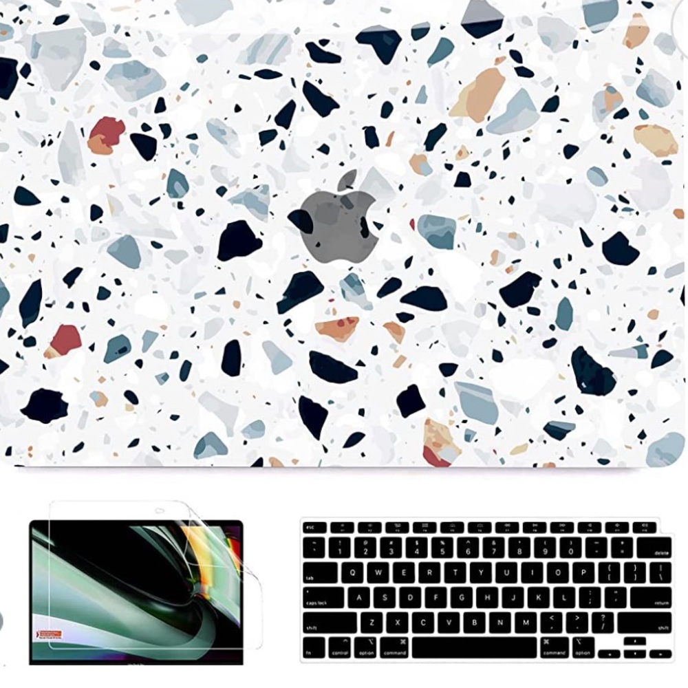 NWT 3 Piece Laptop Set Hard Case Keyboard Cover For MacBook New Air 13.3